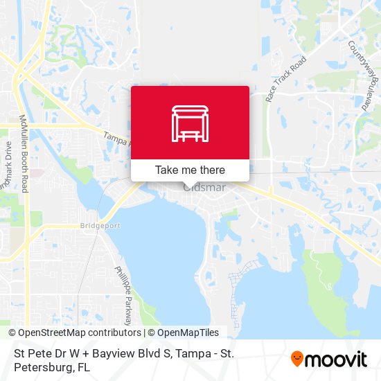 Mapa de St Pete Dr W + Bayview Blvd S