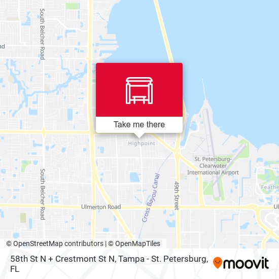 Mapa de 58th St N + Crestmont St N