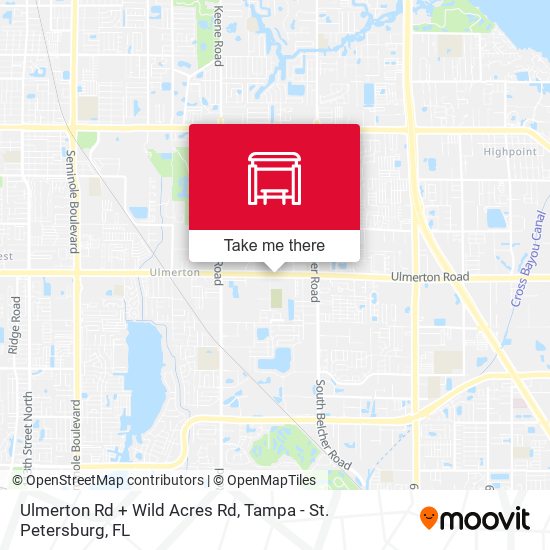 Ulmerton Rd + Wild Acres Rd map