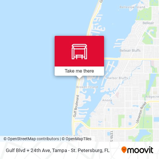 Gulf Blvd + 24th Ave map