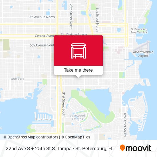 Mapa de 22nd Ave S + 25th St S