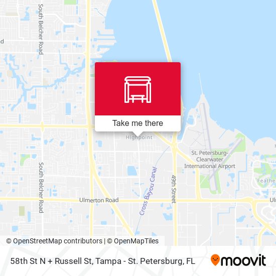 Mapa de 58th St N + Russell St