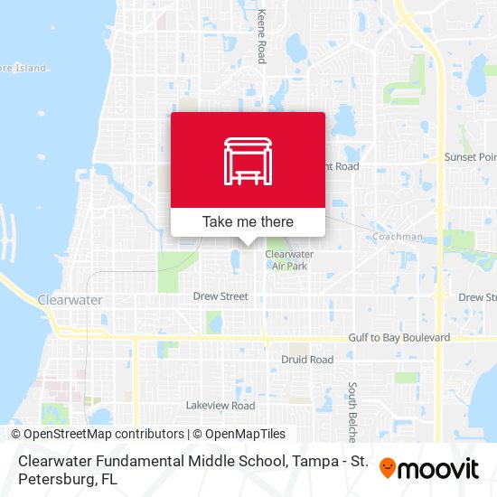 Clearwater Fundamental Middle School map