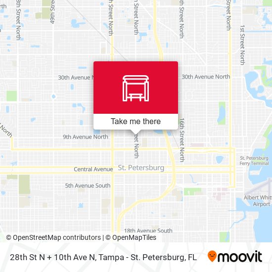 Mapa de 28th St N + 10th Ave N