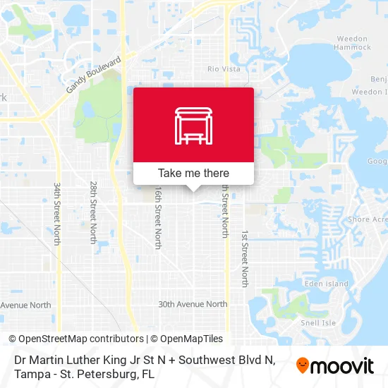 Dr Martin Luther King Jr St N + Southwest Blvd N map