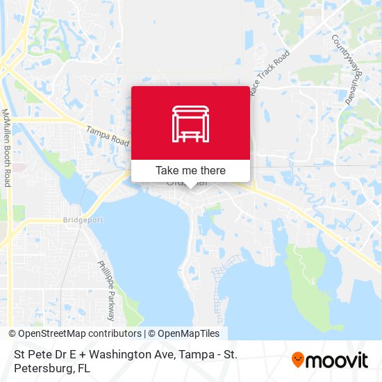 St Pete Dr E + Washington Ave map