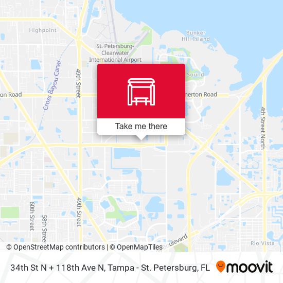34th St N + 118th Ave N map