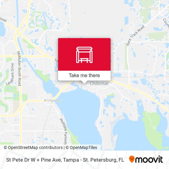 St Pete Dr W + Pine Ave map