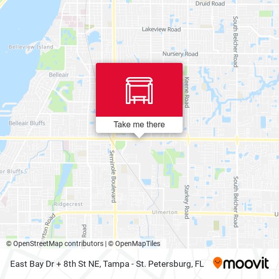 East Bay Dr + 8th St NE map