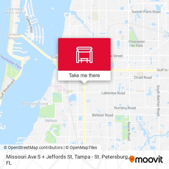 Mapa de Missouri Ave S + Jeffords St