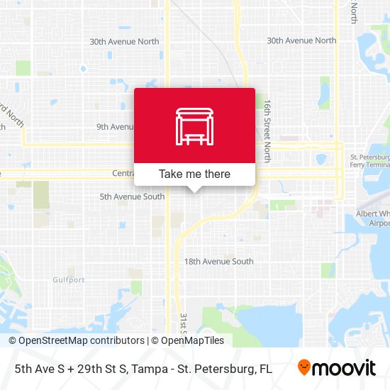 5th Ave S + 29th St S map