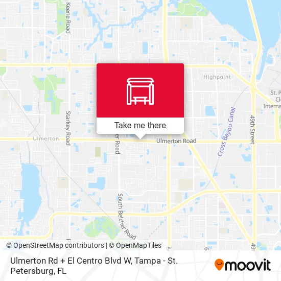 Ulmerton Rd + El Centro Blvd W map