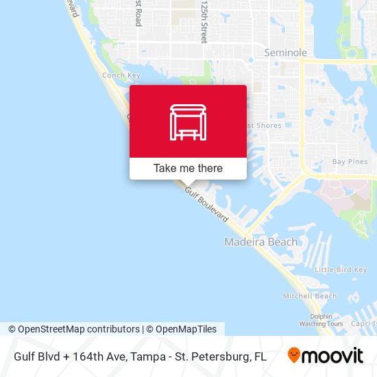 Gulf Blvd + 164th Ave map