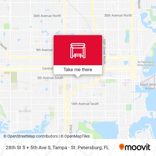 28th St S + 5th Ave S map
