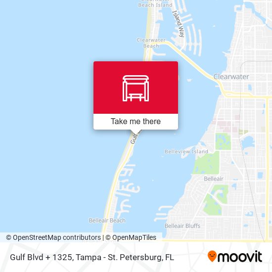 Mapa de Gulf Blvd + 1325