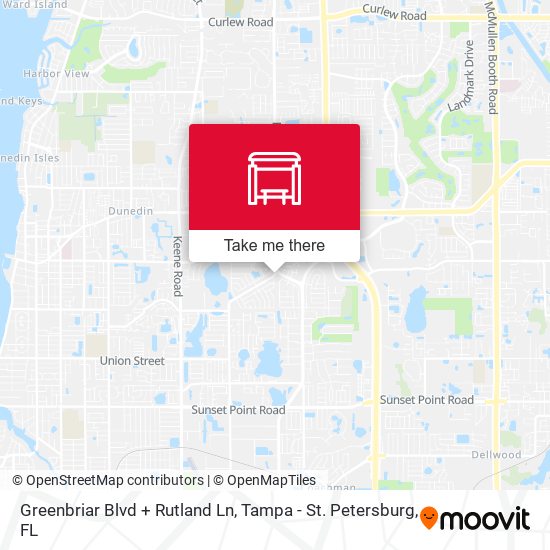 Mapa de Greenbriar Blvd + Rutland Ln