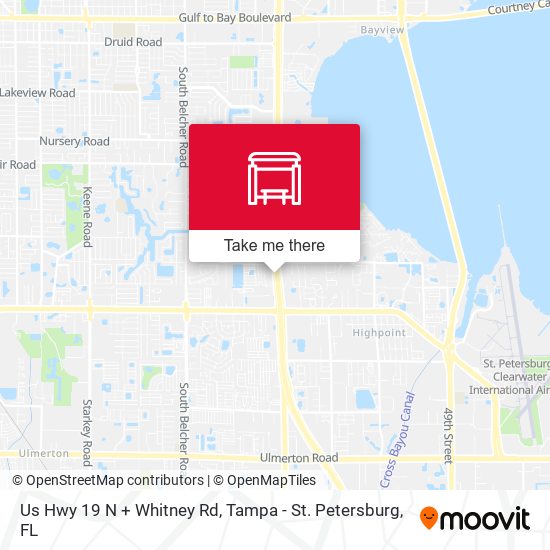 Us Hwy 19 N + Whitney Rd map