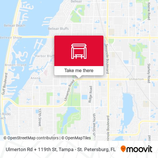 Ulmerton Rd + 119th St map