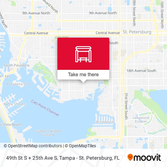 Mapa de 49th St S + 25th Ave S