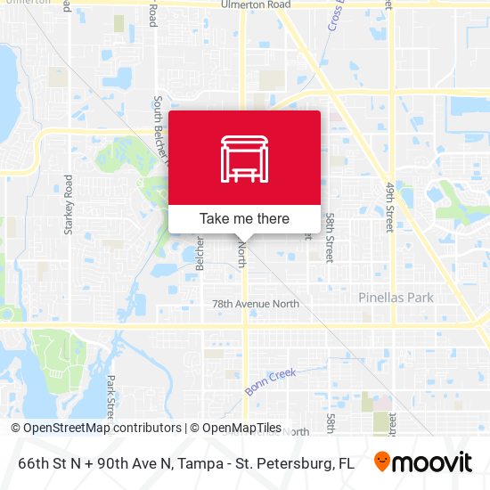 Mapa de 66th St N + 90th Ave N
