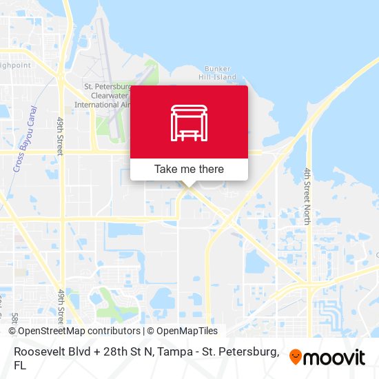Roosevelt Blvd + 28th St N map