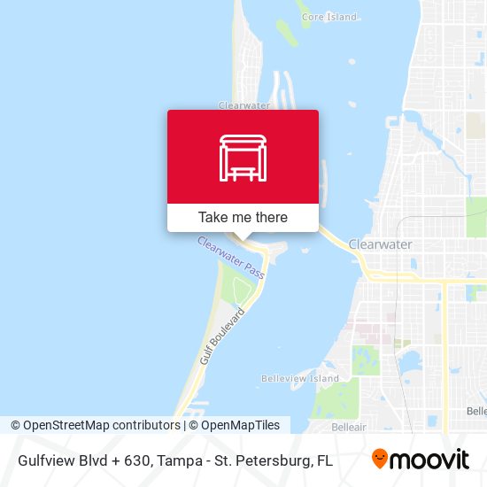 Mapa de Gulfview Blvd + 630