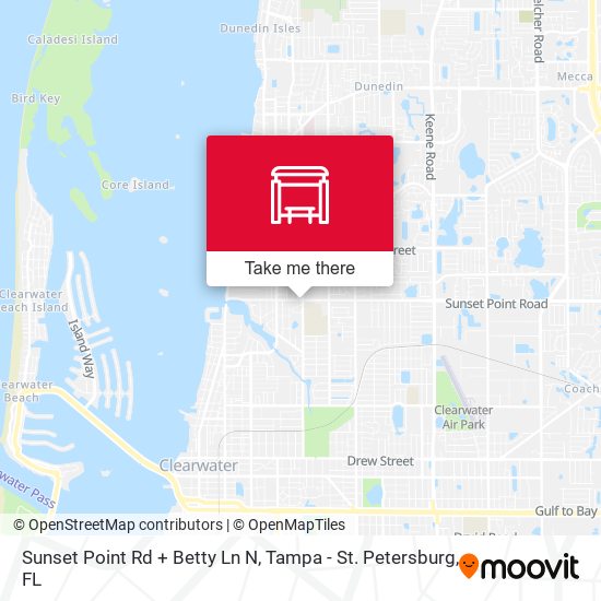 Sunset Point Rd + Betty Ln N map