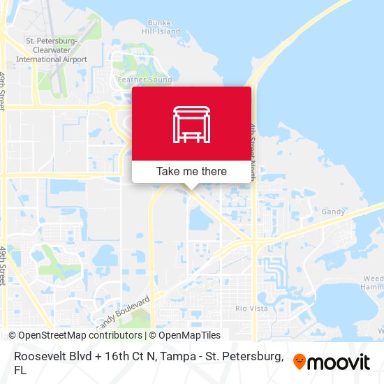 Roosevelt Blvd + 16th Ct N map