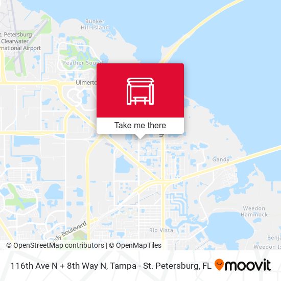 Mapa de 116th Ave N + 8th Way N