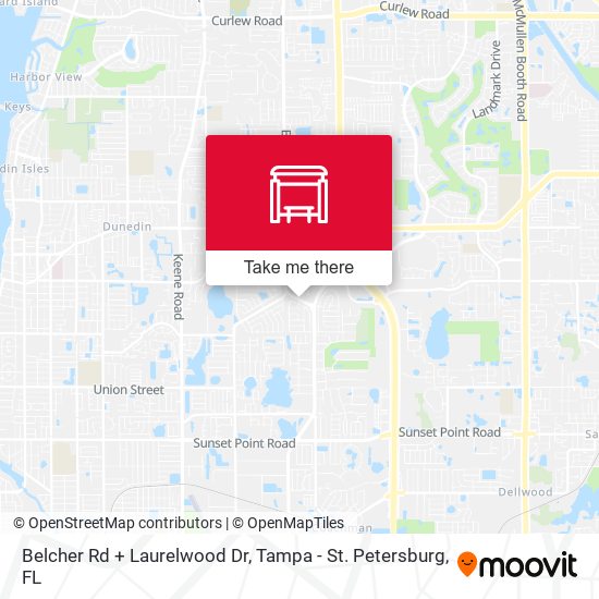 Belcher Rd + Laurelwood Dr map
