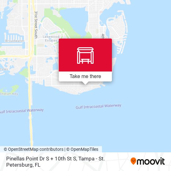 Mapa de Pinellas Point Dr S + 10th St S