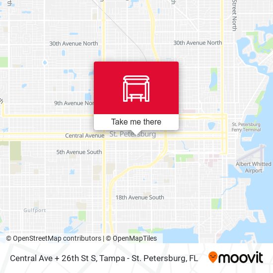 Mapa de Central Ave + 26th St S