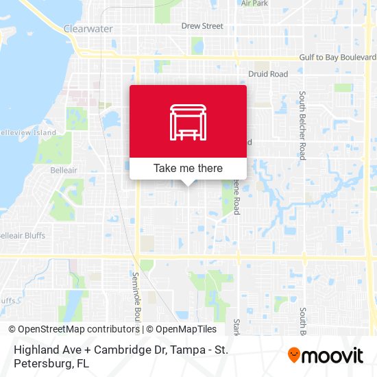 Highland Ave + Cambridge Dr map