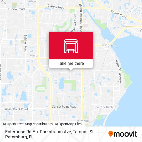 Enterprise Rd E + Parkstream Ave map