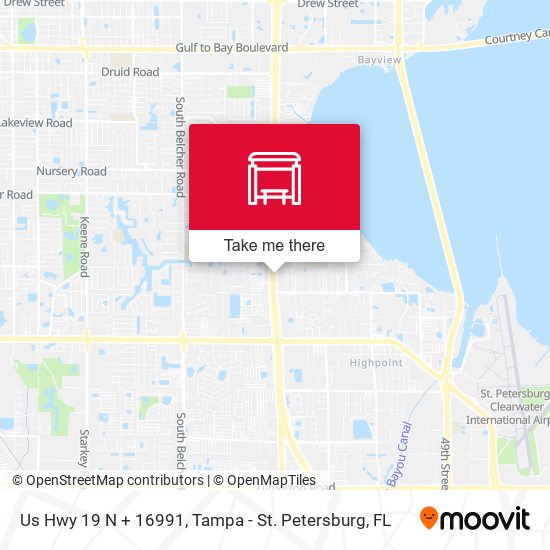 Us Hwy 19 N + 16991 map