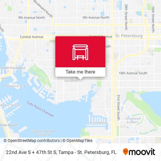 Mapa de 22nd Ave S + 47th St S
