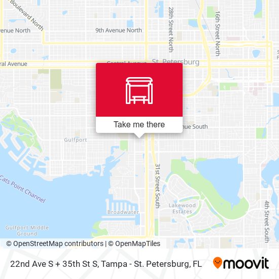 Mapa de 22nd Ave S + 35th St S