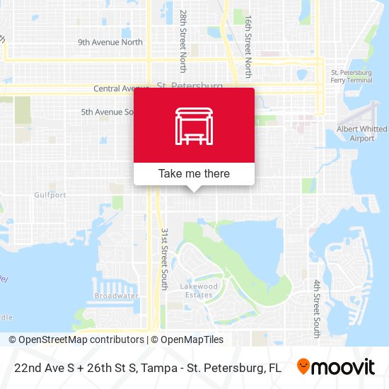 Mapa de 22nd Ave S + 26th St S