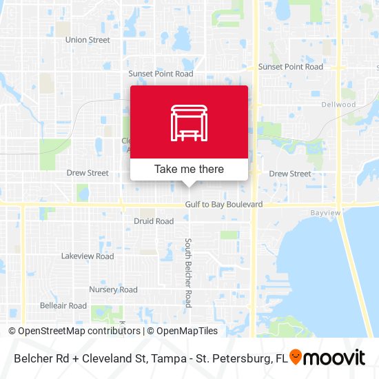 Belcher Rd + Cleveland St map