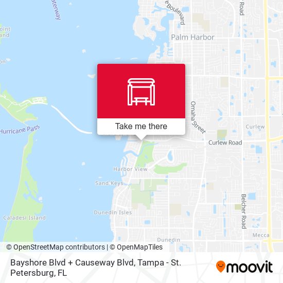 Mapa de Bayshore Blvd + Causeway Blvd