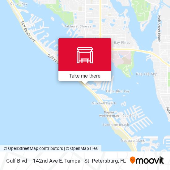 Gulf Blvd + 142nd Ave E map