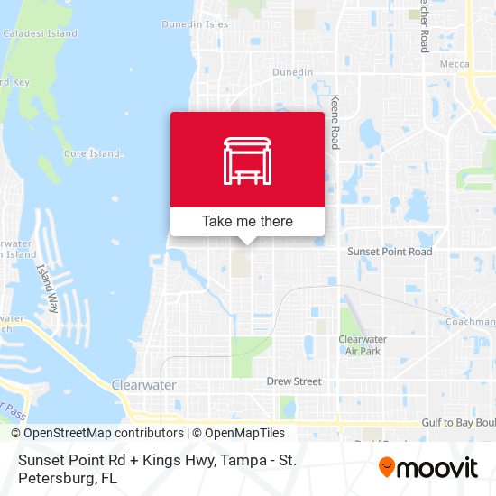 Mapa de Sunset Point Rd + Kings Hwy