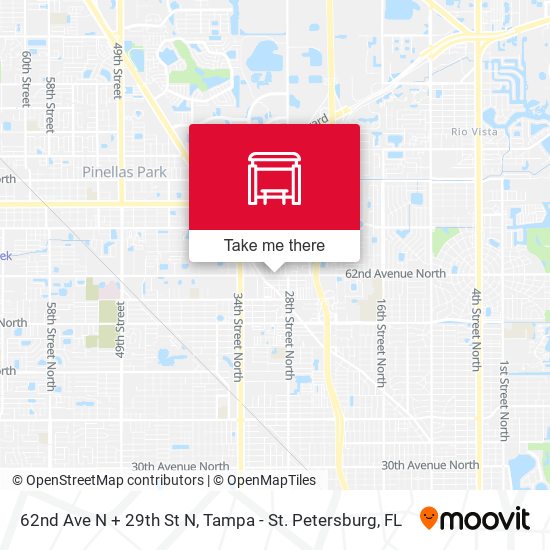 62nd Ave N + 29th St N map