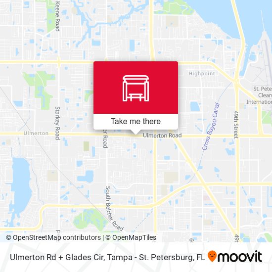 Ulmerton Rd + Glades Cir map