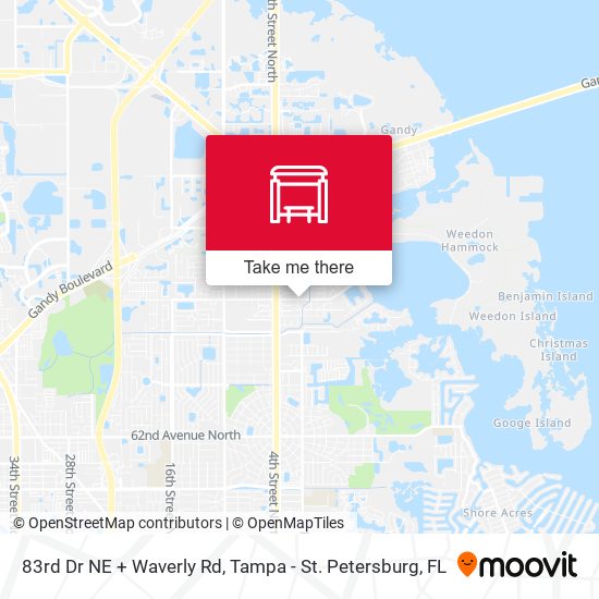 Mapa de 83rd Dr NE + Waverly Rd