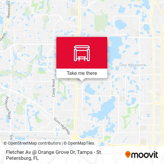 Fletcher Av @ Orange Grove Dr map