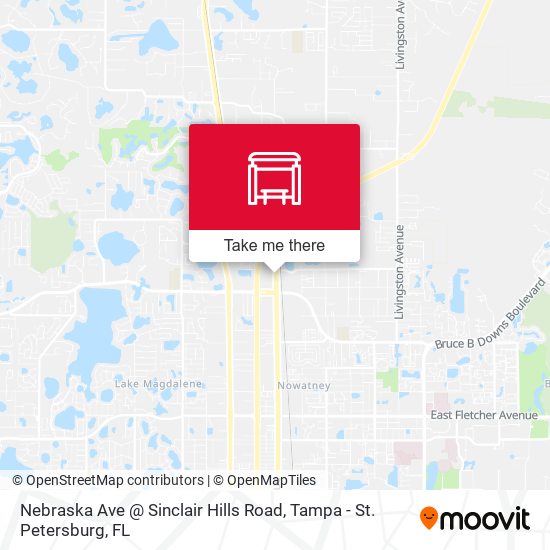 Nebraska Ave @ Sinclair Hills Road map