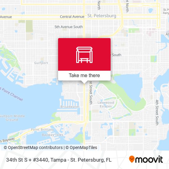 34th St S + #3440 map