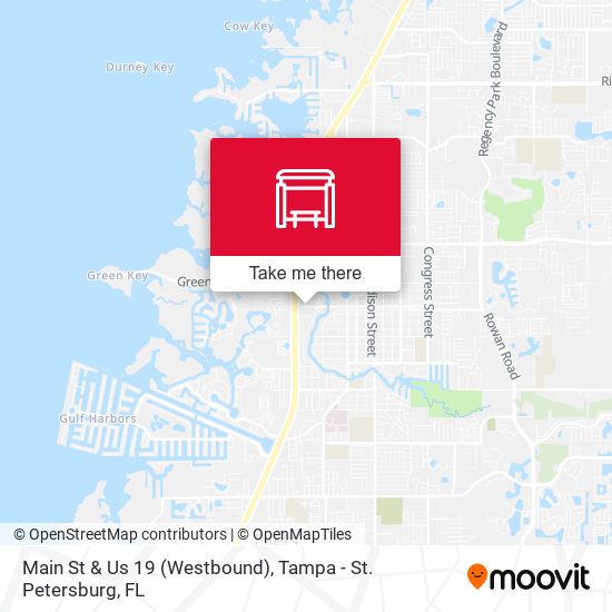 Main St & Us 19 (Westbound) map