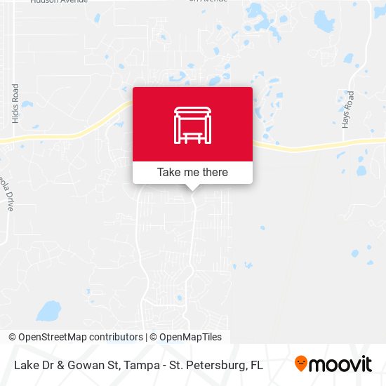 Lake Dr & Gowan St map